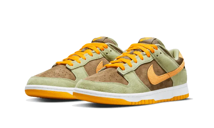 Dunk Low Olive Brown Orange flexible fabric shoes