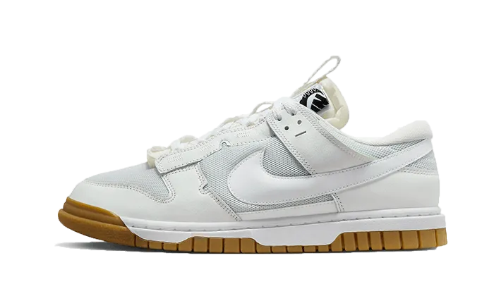 Comfortable Design Features Grid Traction System Nike Dunk Low Remastered White Gum