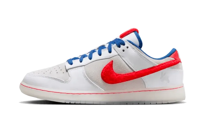 Flexible Midsole Design Flat Wear Nike Dunk Low Retro PRM Year of the Rabbit White Crimson