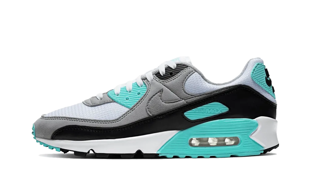 Air Max 90 OG Turquoise running in a tropical area Comfort Run