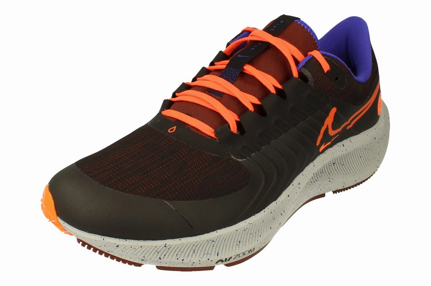 Nike Air Zoom Pegasus 38 Shield | Mens | Black Orange Urban breathability