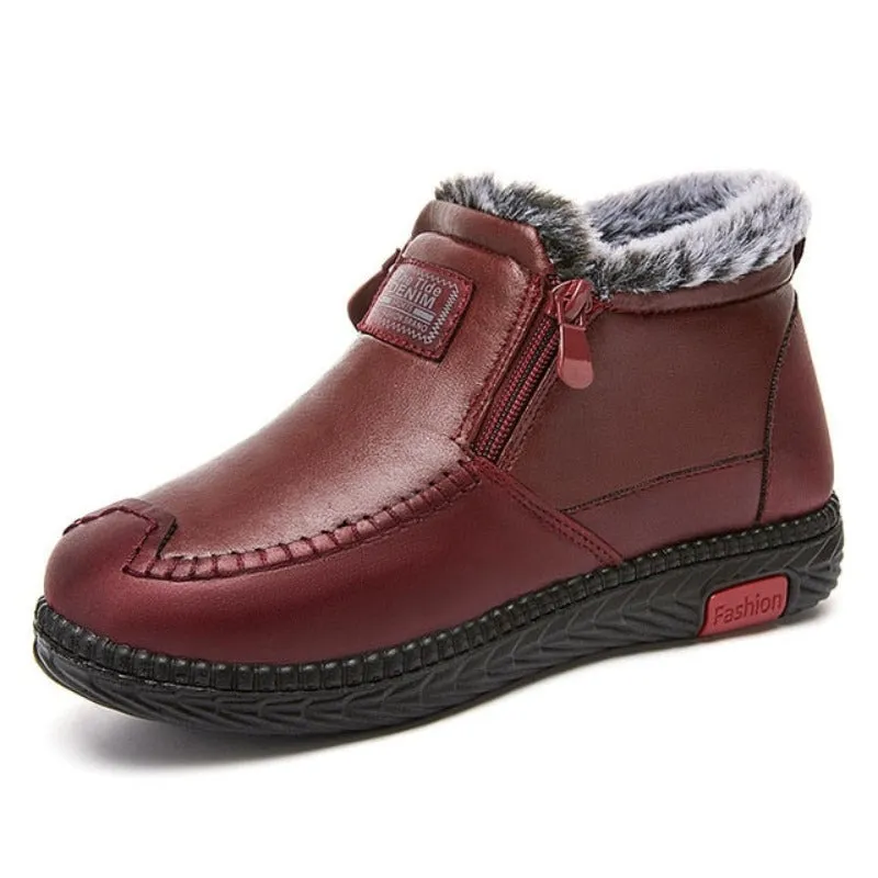 Dyavor Orthopedic Women Boots Arch Support Warm Waterproof Ankle Boots