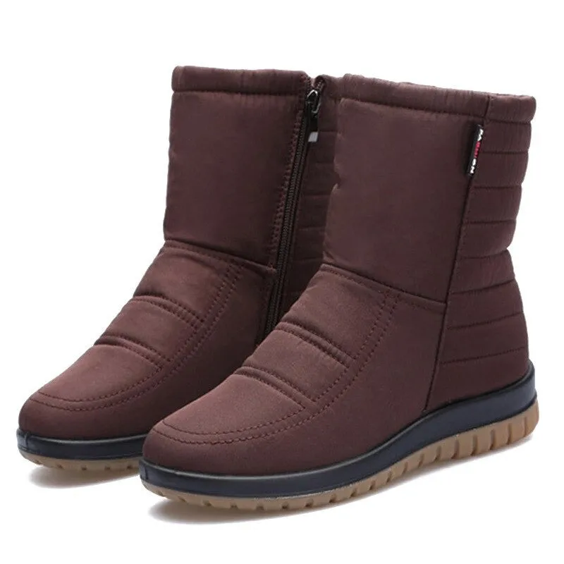Dyavor Women Orthopedic Boots Waterproof Fur Ankle Shoes