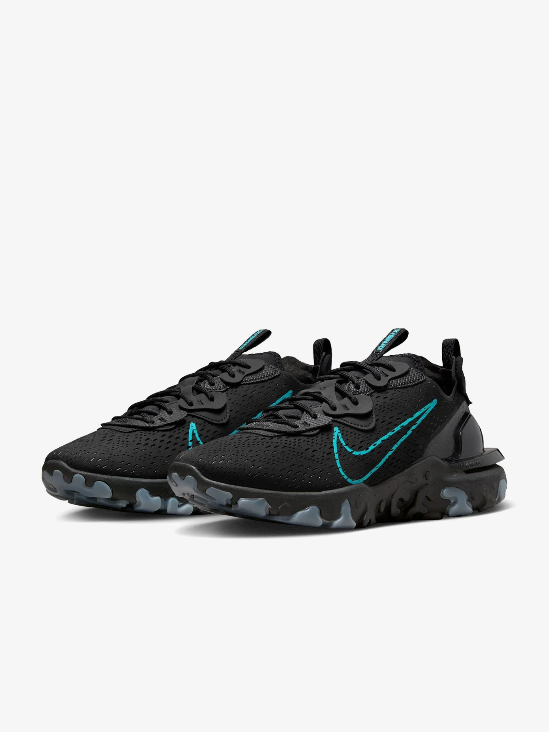 Nike React Vision Black Blue Logo Air Circulation