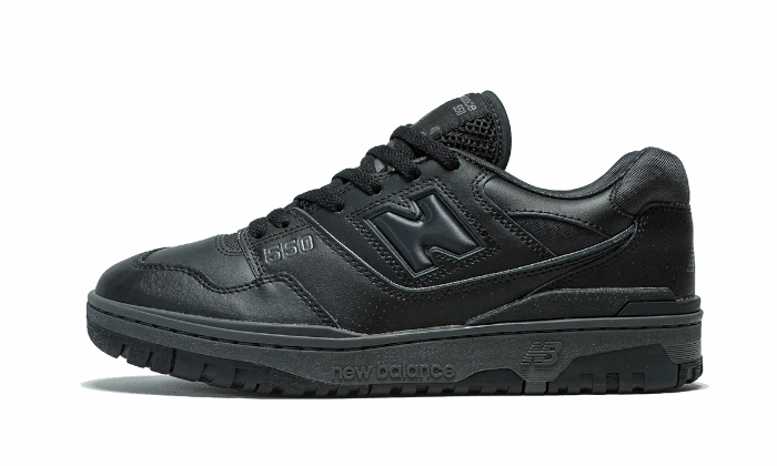 New Balance 550 Triple Black Foot Wellness Flexible Torsion System