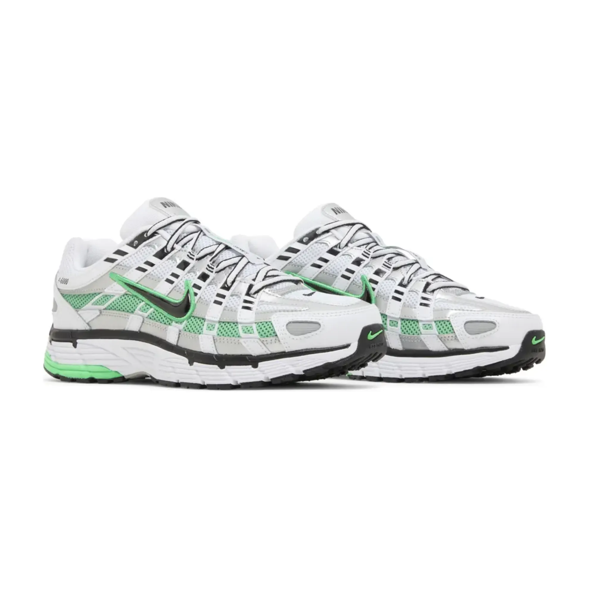 Nike P-6000 White Spring Green anatomical - shape shoes