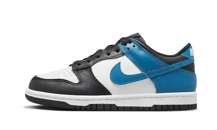 Adjustable Midfoot Strap Nike Dunk Low White Blue Black
