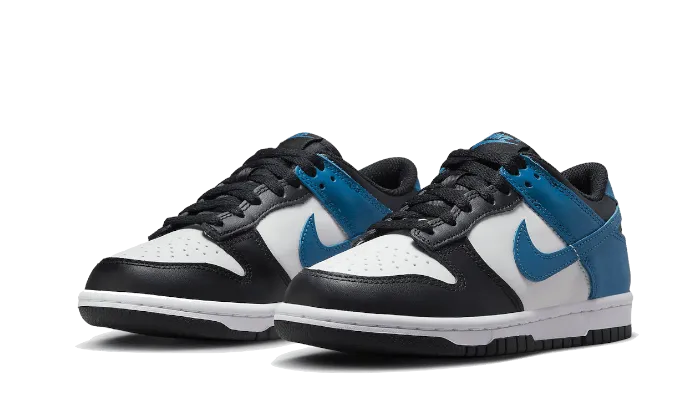 Nike Dunk Low White Blue Black Moisture Management Fabric