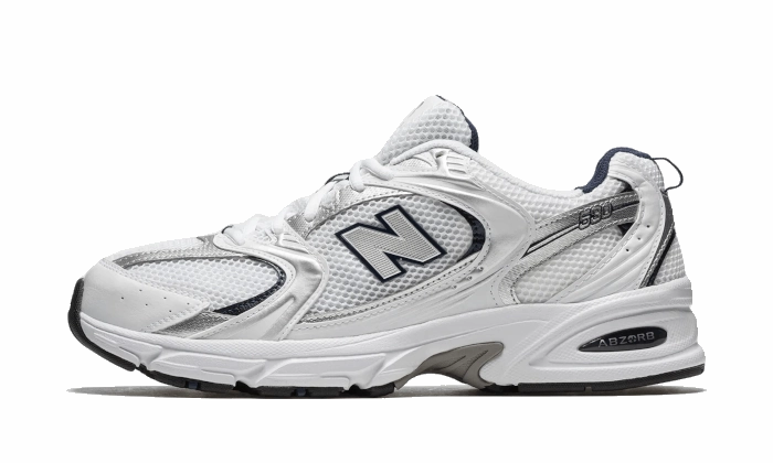 Rush Hour Water Resistant New Balance 530 White Grey Navy