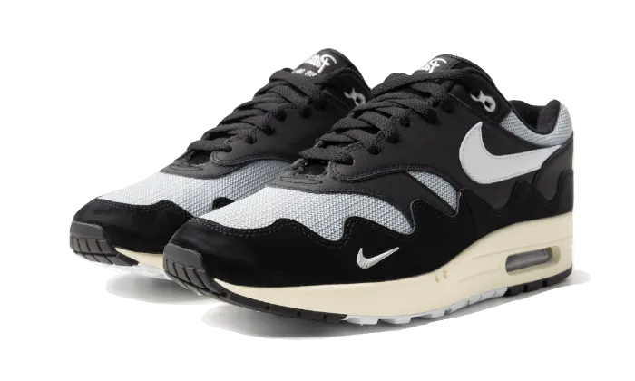 Sleek Outline AntiFriction Nike Air Max 1 Patta Black Grey (Special Box   Bracelet)