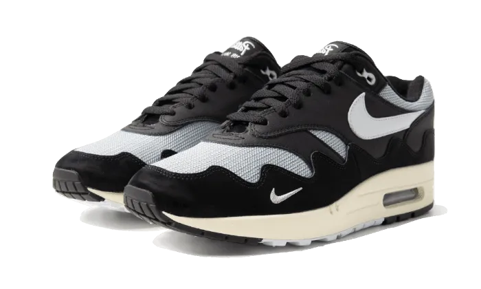 adult shoes Air Max 1 Patta Black Grey (Special Box   Bracelet)