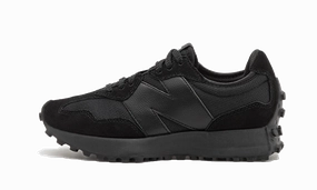 New Balance 327 Triple Black Flexible Outsole Flexure Trail Walk