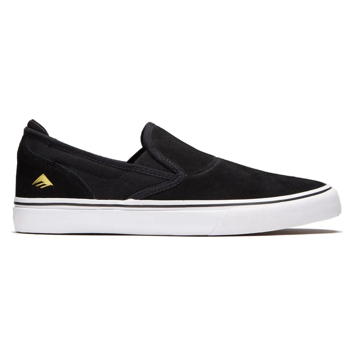 Emerica Wino G6 Slip On Shoes - Black/White/Gold