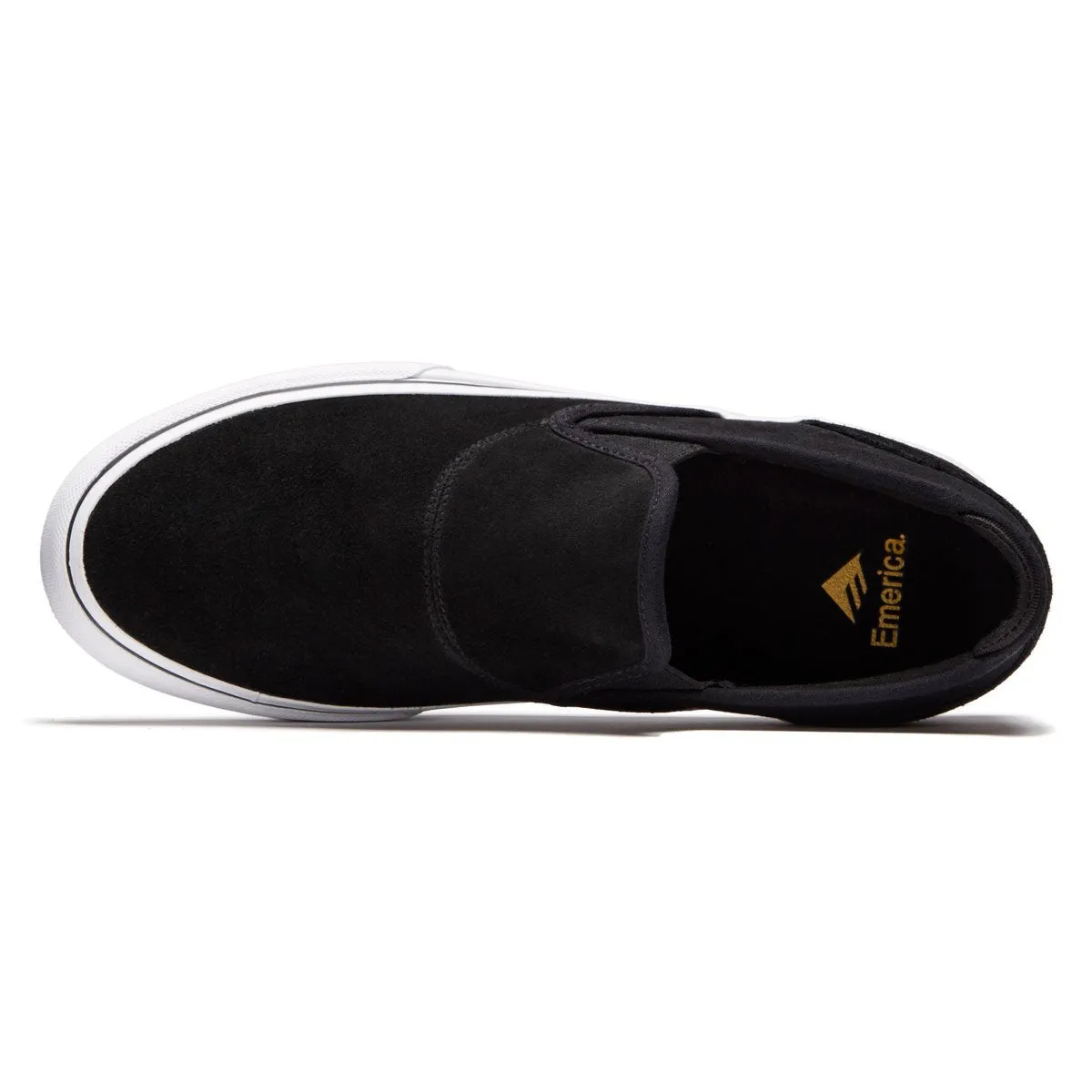 Emerica Wino G6 Slip On Shoes - Black/White/Gold