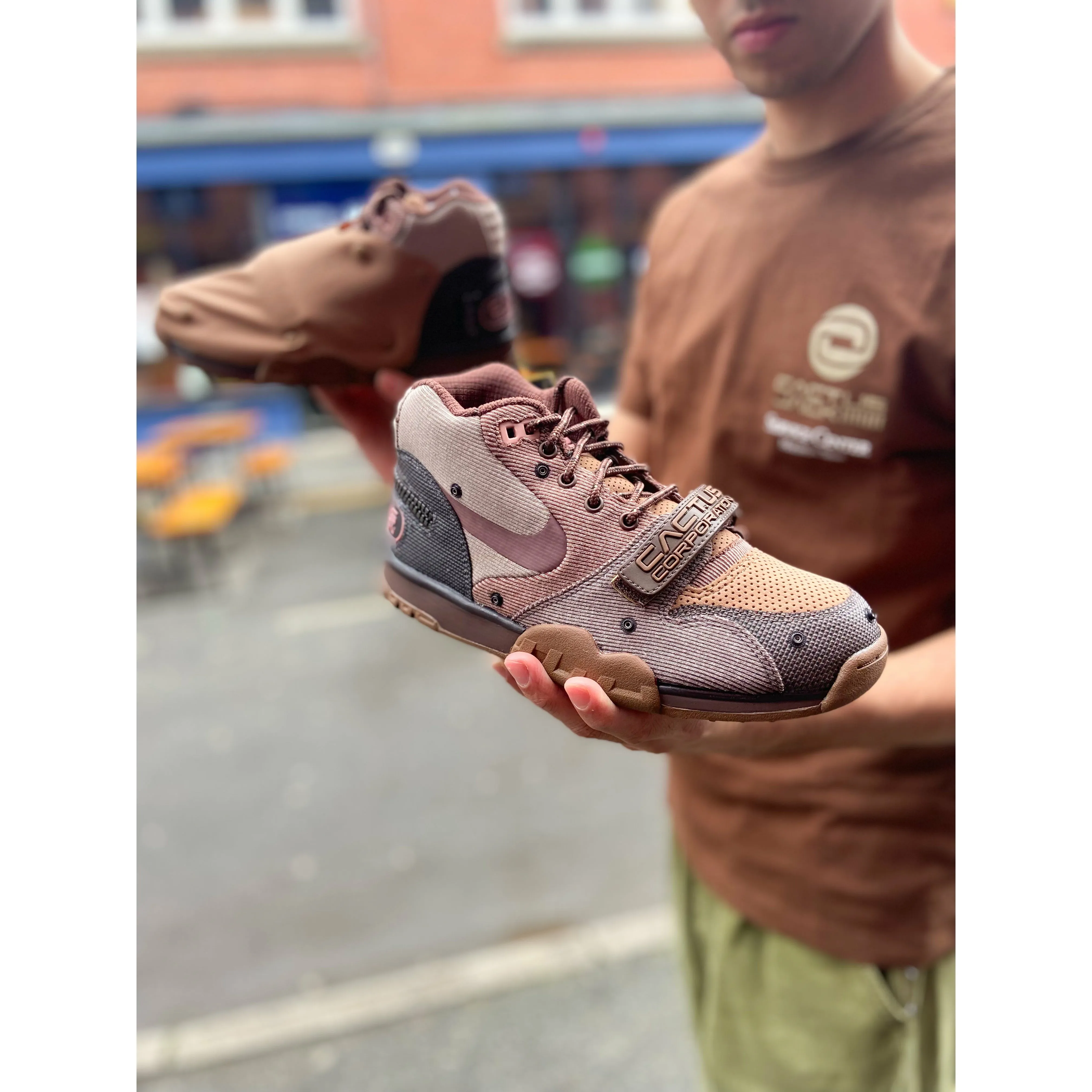 Nike Air Trainer 1 SP Travis Scott Wheat indoor sports lover Sprinting Aid