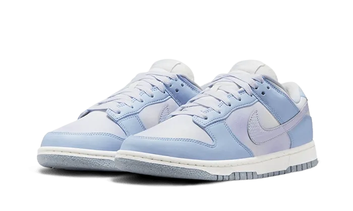 Dunk Low White Blue Airbrush Fashionable Shoes