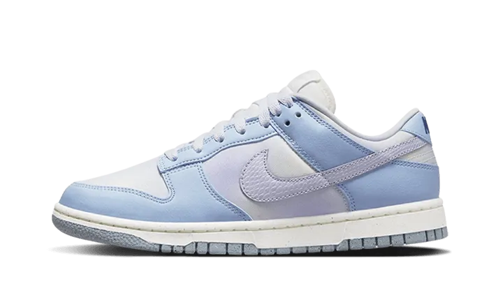 Rugged Design night running footwear Dunk Low White Blue Airbrush