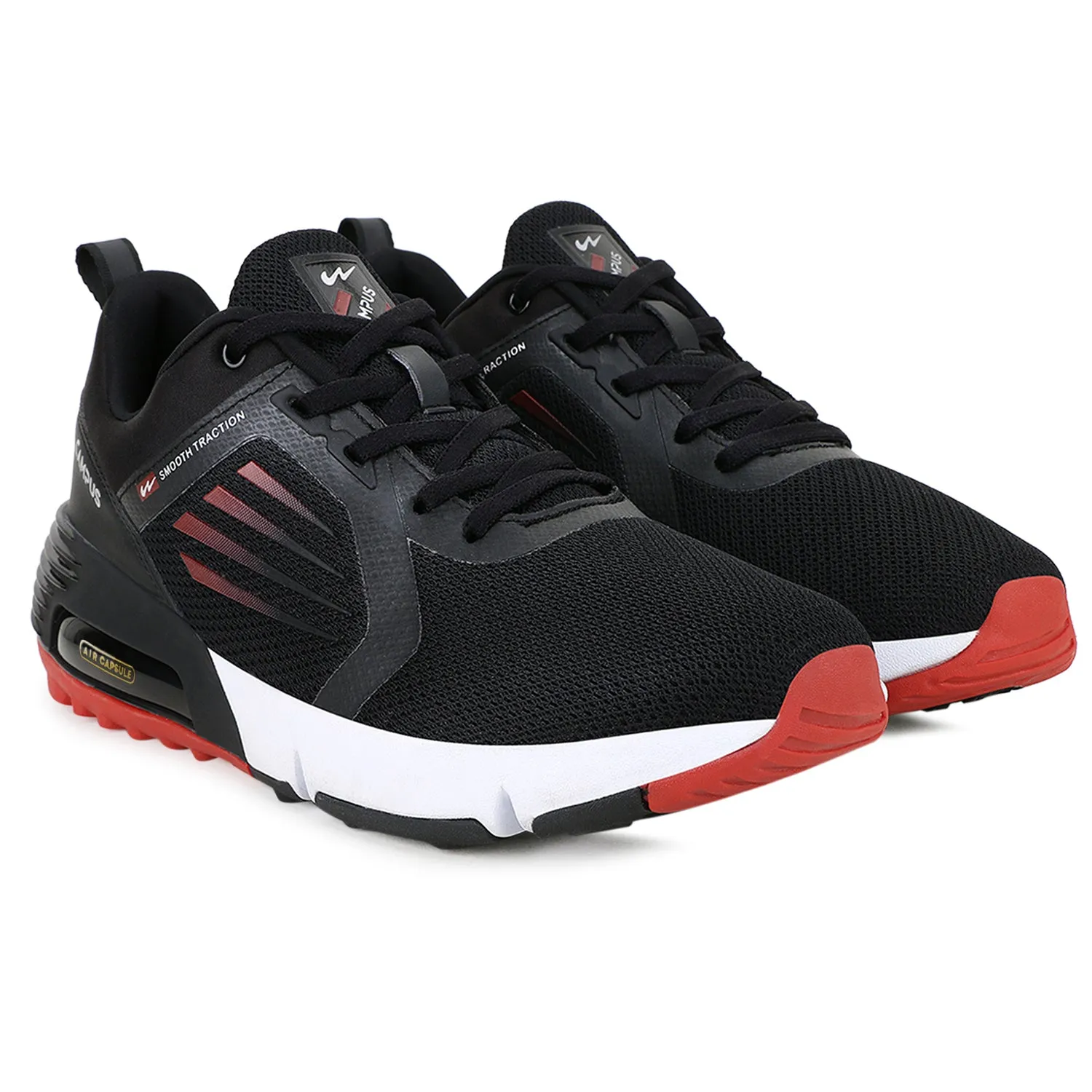 EOS Black Men's Running Shoes