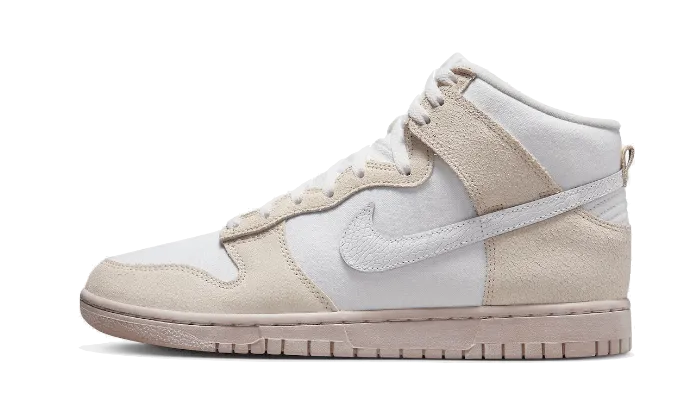 Nike Dunk High Retro PRM Cracked Leather Swoosh Light Movement Maximum look