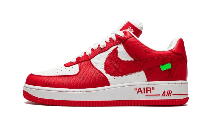 Air Force 1 Low Louis Vuitton White Red Shock Absorbing Foam