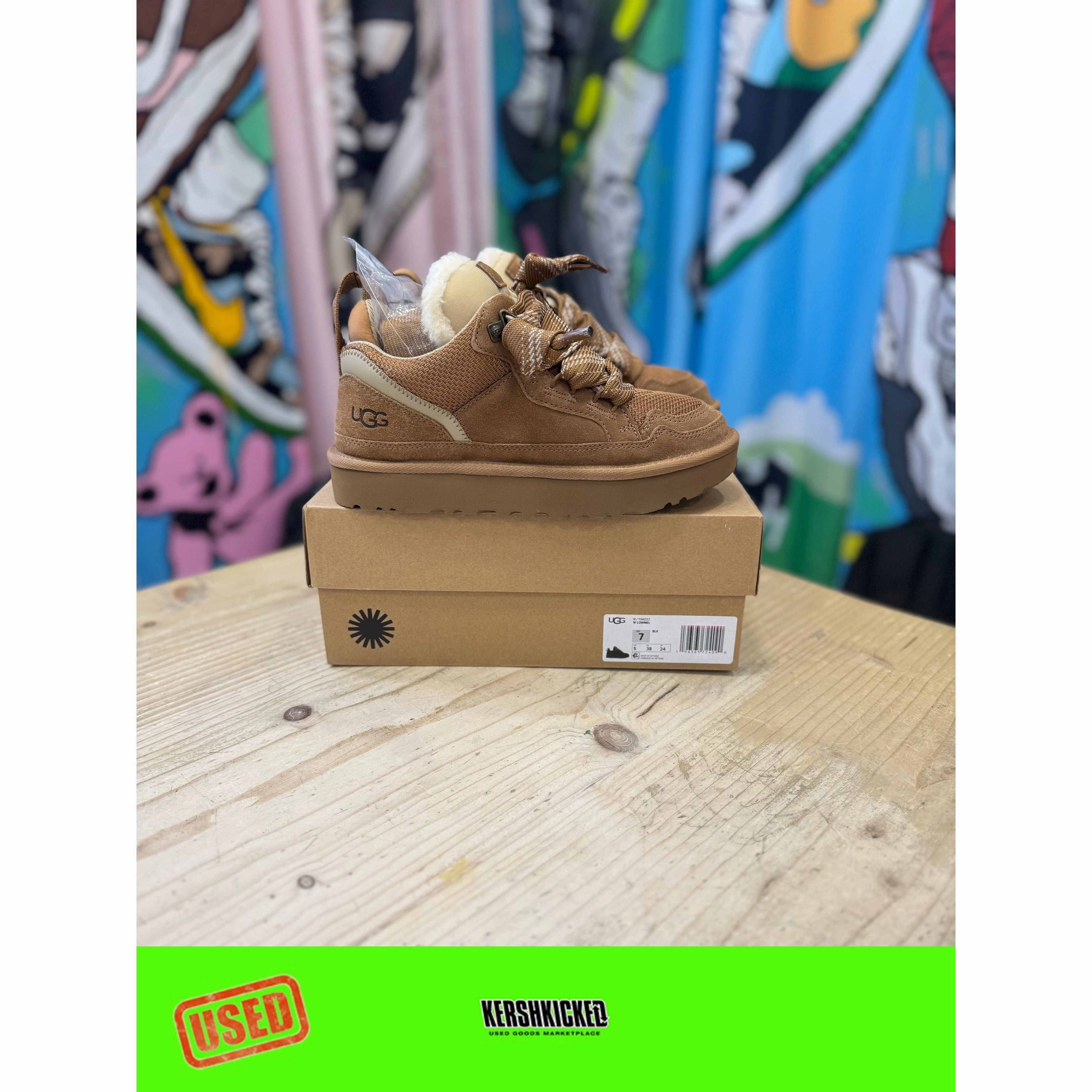 Ugg Lowmel Chestnut Womens UK4 Light Sole