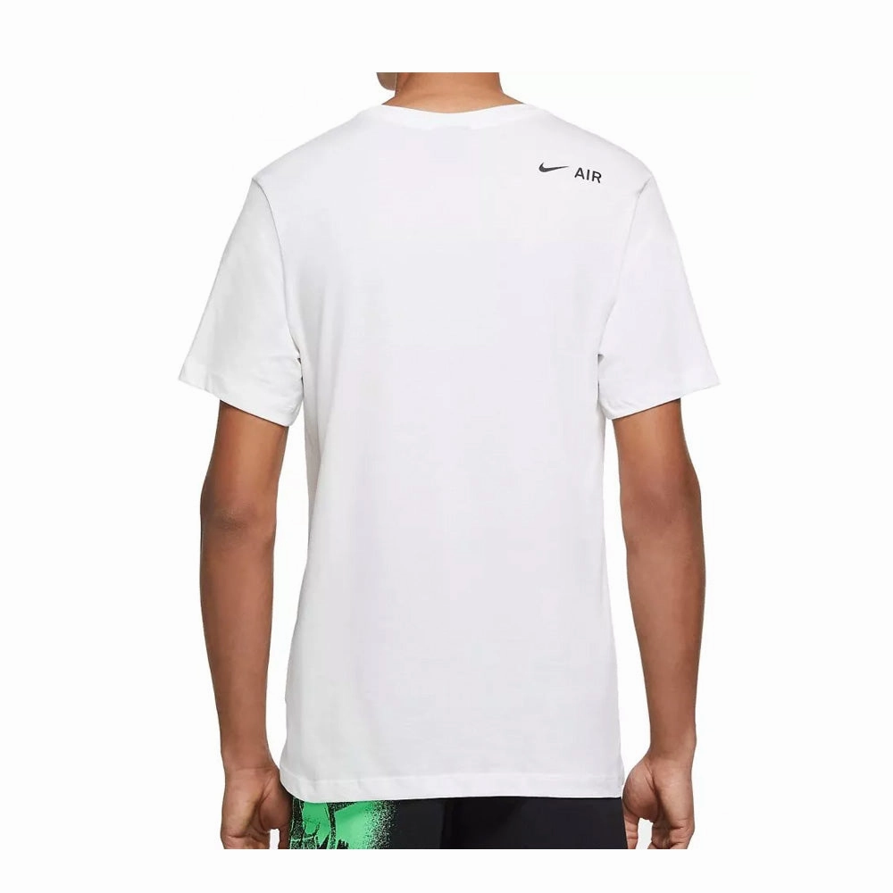 Nike Air Mens T-Shirt White Airflow Mesh Panels Arch Support Design