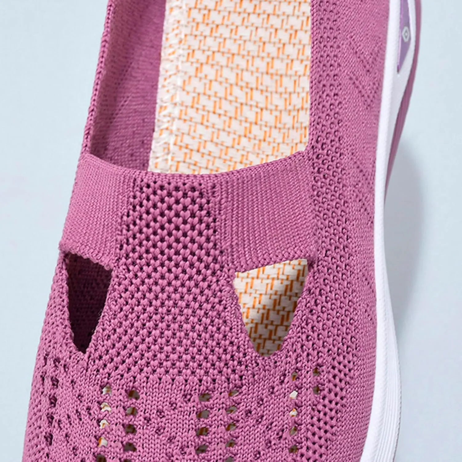 Fashion Summer Women Sports Shoes Flat Bottom Non Slip Mesh Hollow Upper Breathable Soft Slip On Casual Style Shoes for Men Wide