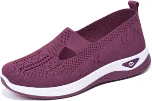 Fashion Summer Women Sports Shoes Flat Bottom Non Slip Mesh Hollow Upper Breathable Soft Slip On Casual Style Shoes for Men Wide