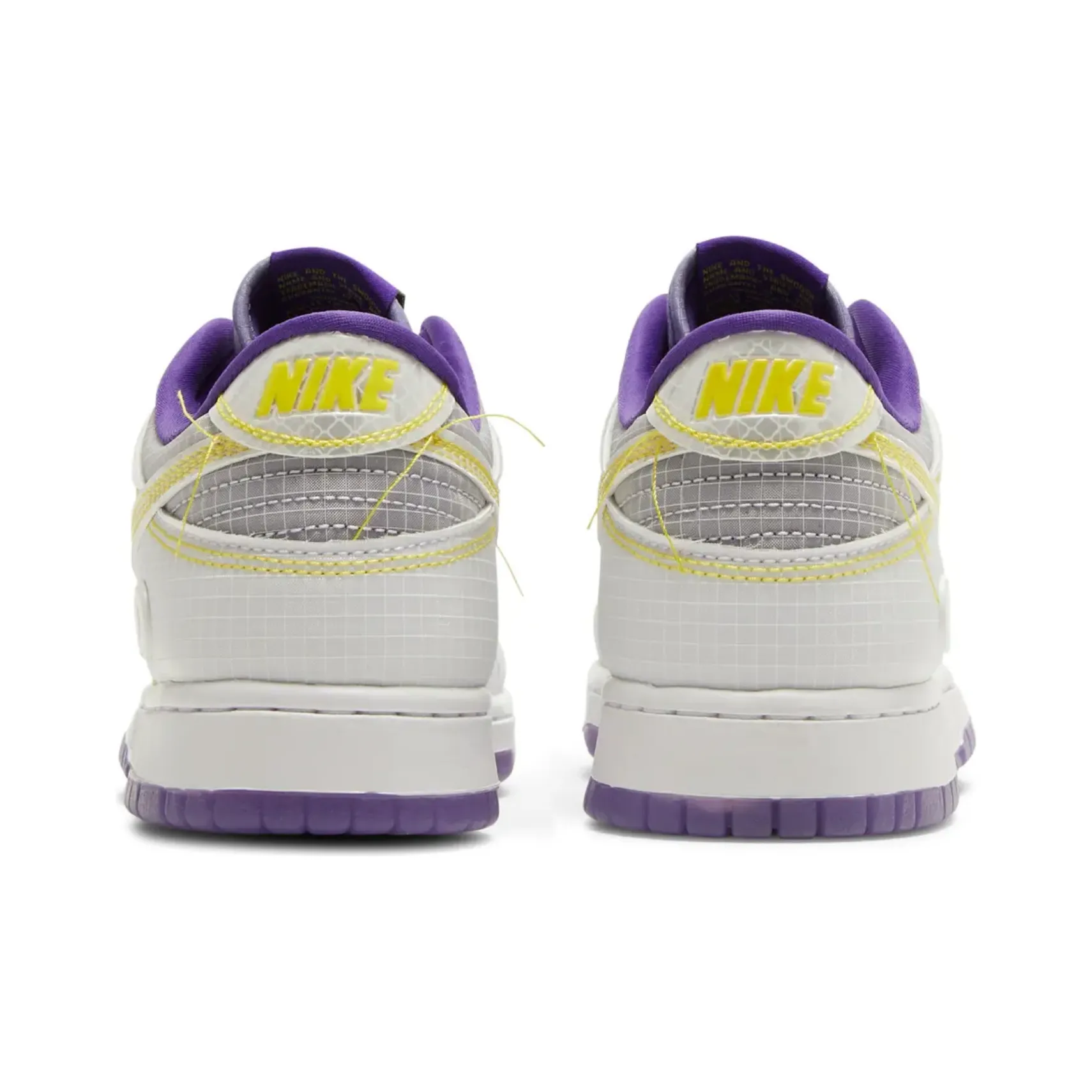 Nike Dunk Low Union Passport Pack Court Purple running on an indoor track shoes rubber - outsole