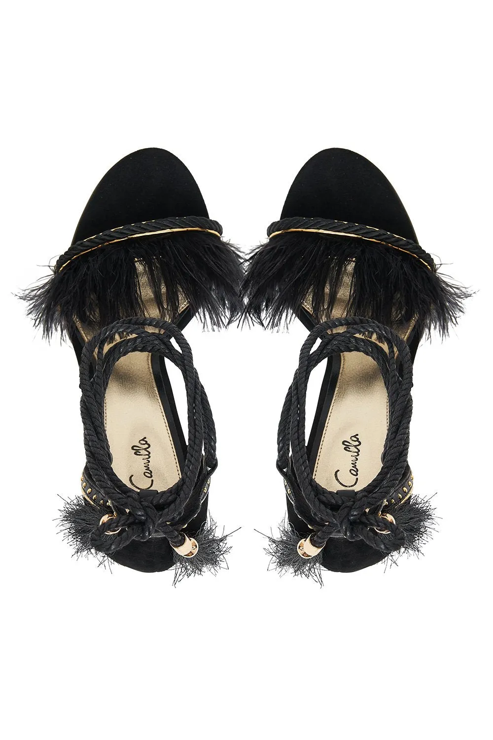 FEATHER HEEL BLACK