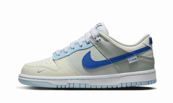 Nike Dunk Low Ivory Hyper Royal Vegan materials Breathable Knit Upper