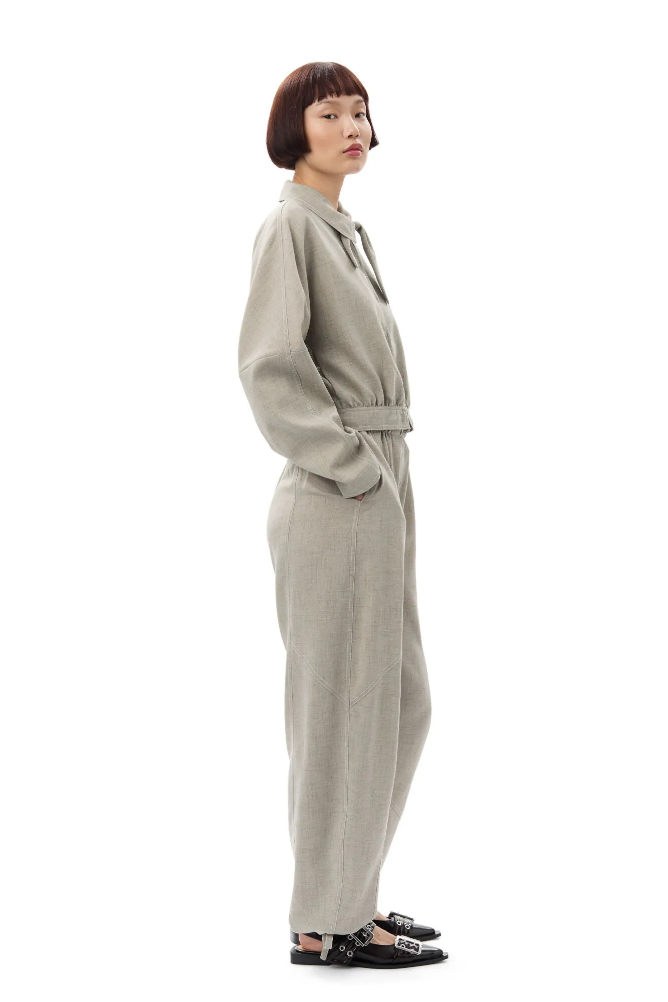 Feminine Buckle Ballerina Naplack
