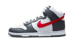 long - term use shoe durability Dunk High Embossed Basketball Grey Red