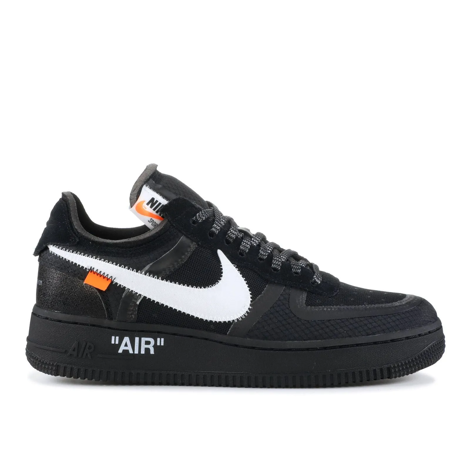 Nike Off White Air Force 1 Low Black Cardio Session Stretch Workout