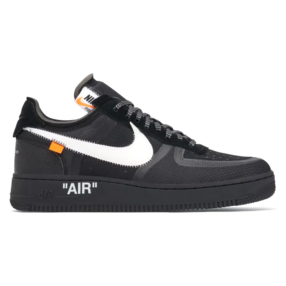 embossed running shoes Nike Off White Air Force 1 Low Black