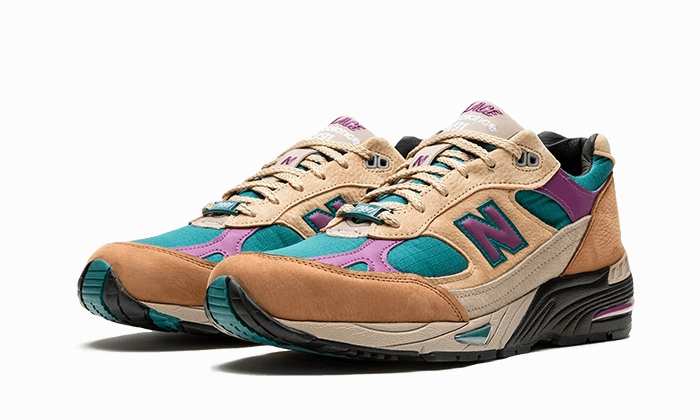 New Balance 991 Made In UK Palace Brown Teal sock liner Everyday Function