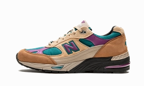 Ventilated Premium Sole New Balance 991 Made In UK Palace Brown Teal
