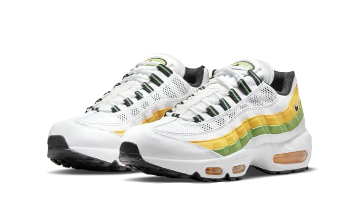 Support Ready Nike Air Max 95 Essential White Green Apple Tour Yellow