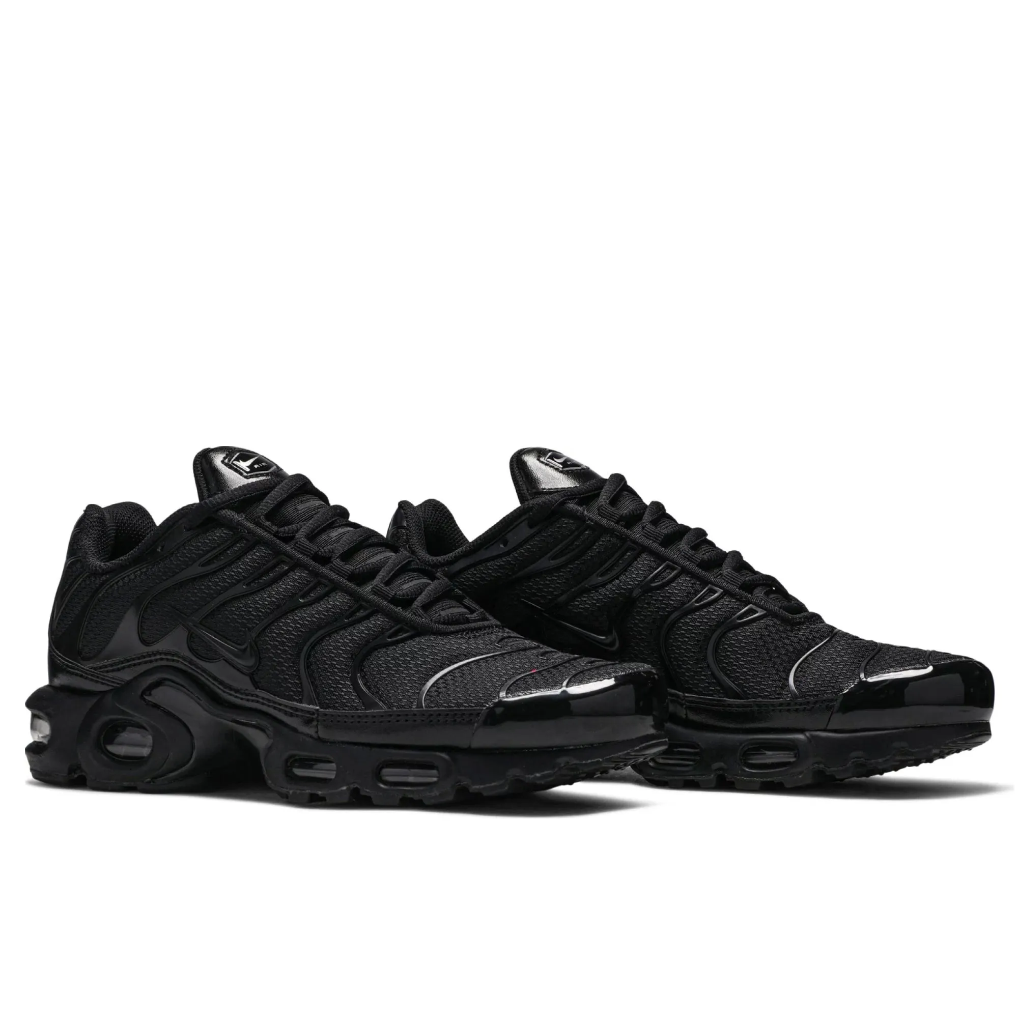 Nike Air Max Plus Triple Black perforated - lining shoes