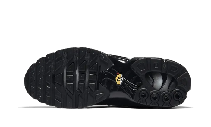 Nike Air Max Plus Triple Black Sock Like Collar Fit Flexible Sole