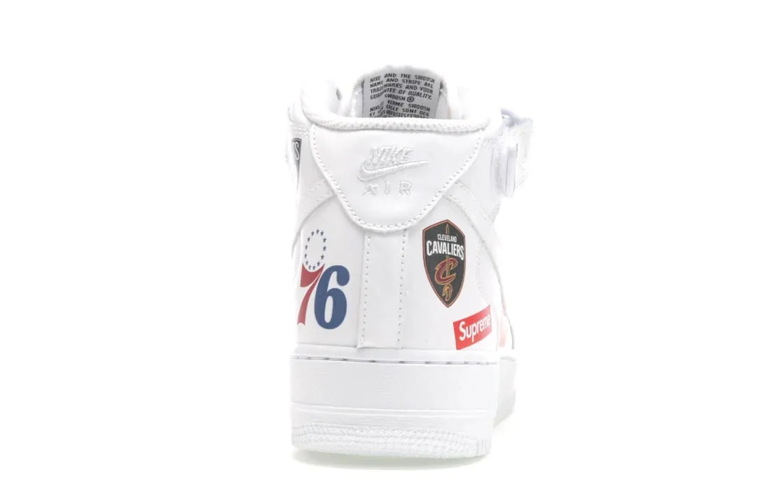 Sustainable Manufacturing Nike Air Force 1 Mid Supreme NBA White