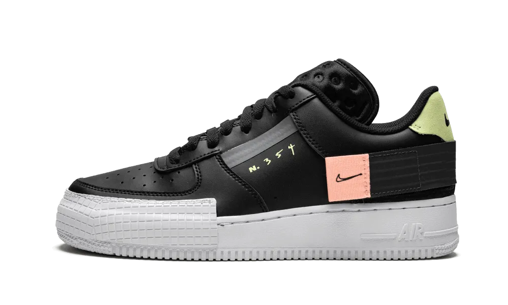 Air Force 1 Low Drop Type Black molded shoes