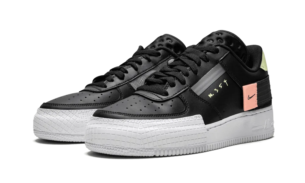treadmill - suitable warm - up Air Force 1 Low Drop Type Black