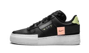 Air Force 1 Low Drop Type Black molded shoes