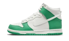 Supination correction running in winter Dunk High White Green