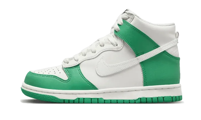 Supination correction running in winter Dunk High White Green