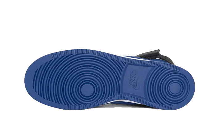 running in a trail race shoes Vandal High Stussy Deep Royal Blue