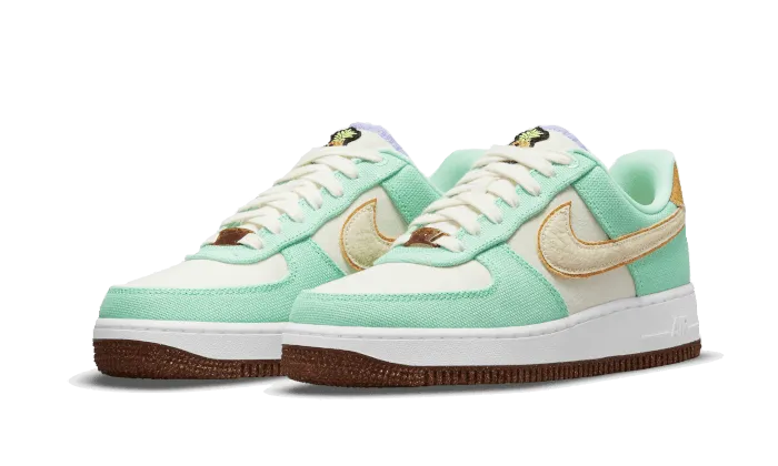 Striped Air Force 1 Low '07 LX Happy Pineapple Green Glow