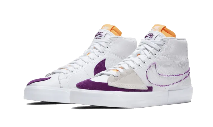 adjustable lacing system Lightweight Lining SB Blazer Mid Edge Lakers
