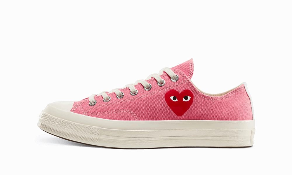 Sturdy Outsole Drive Ready Chuck Taylor All-Star 70s Ox Comme des Garons PLAY Bright Pink
